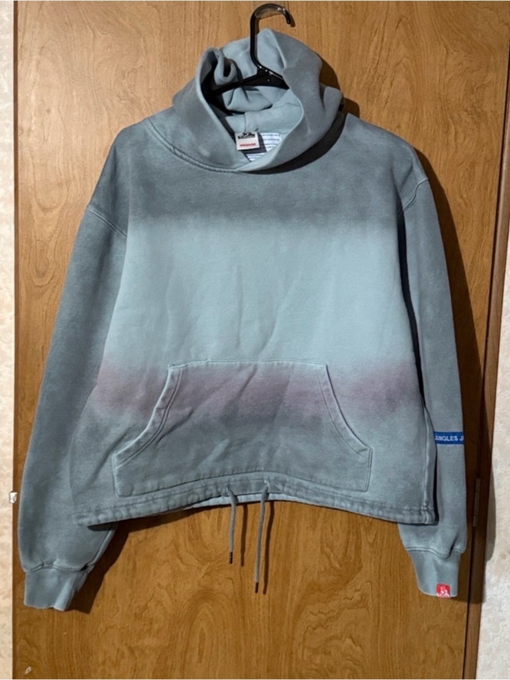 Jungles Jungles Gradient Sage Green Pullover Hoodie